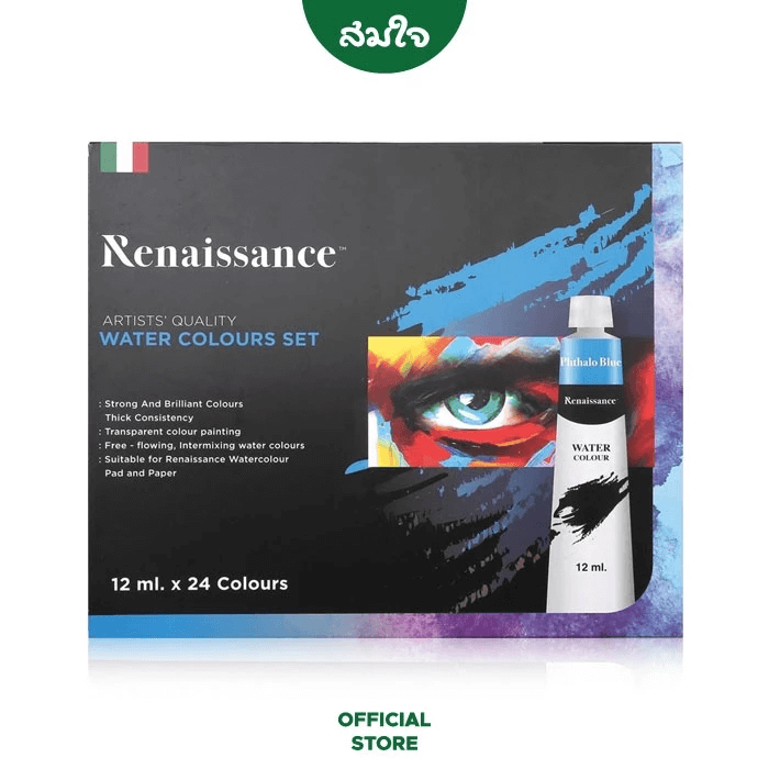 ชุดสีอะคริลิค RENAISSANCE (เรนาซองซ์) 12ML. 24 สี_0